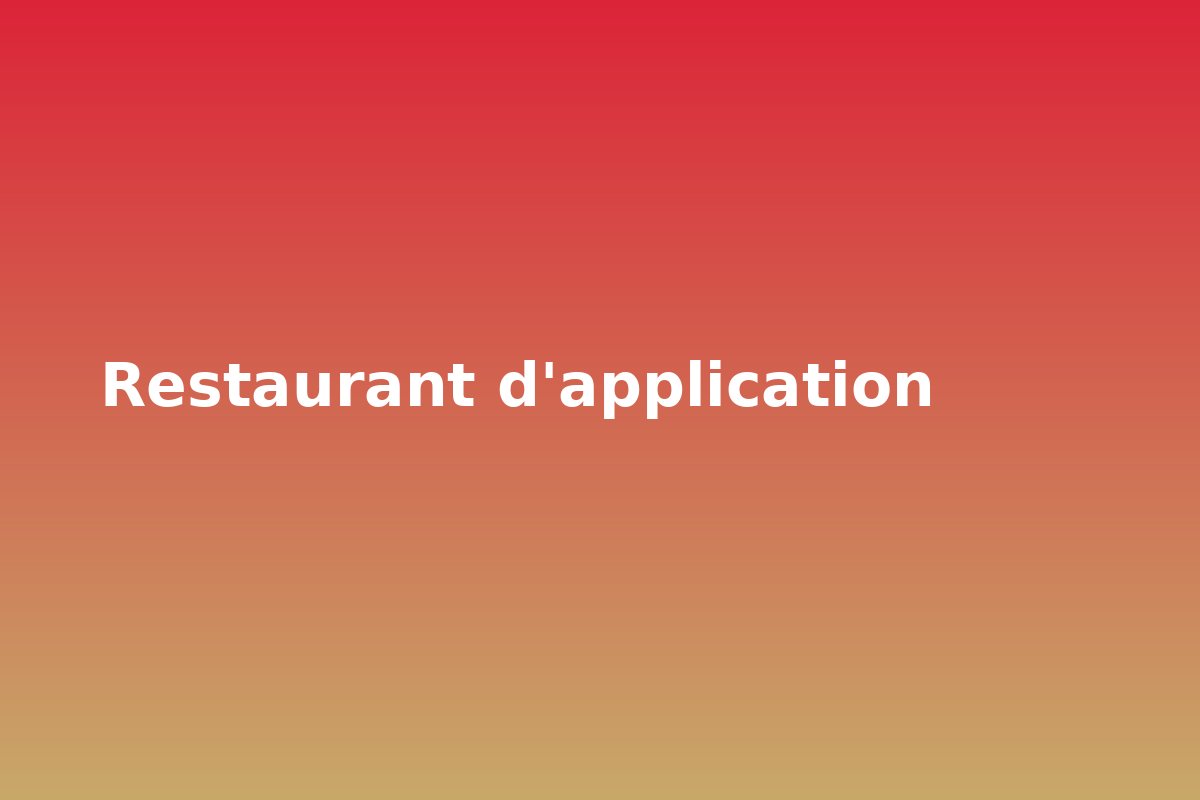 Restaurant d'application